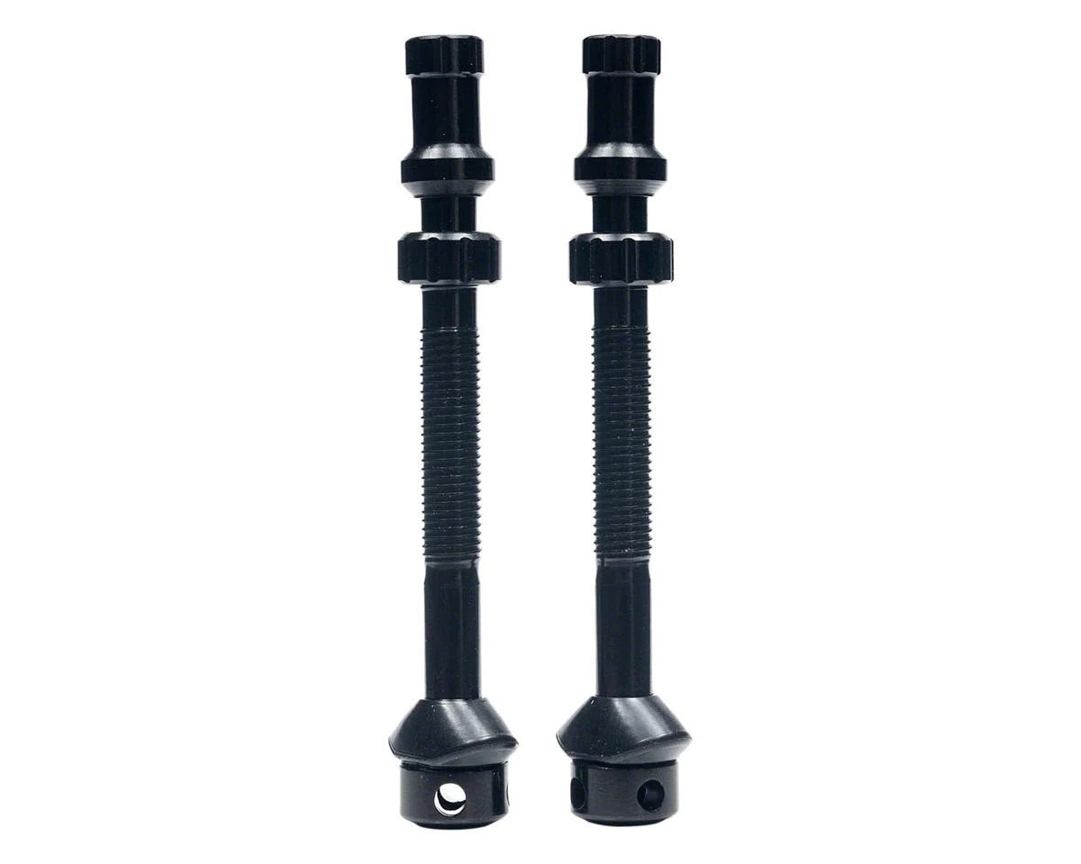 Stan's Universal+ Presta Valves (Black) (53mm) (Pair)